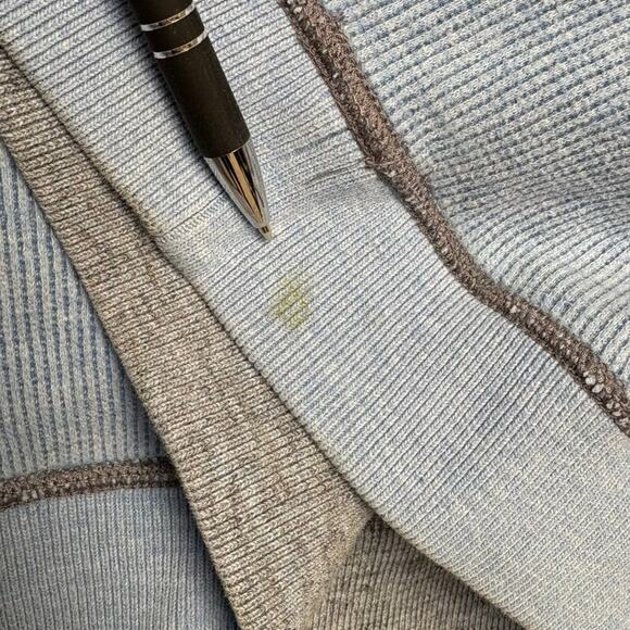 Tommy Bahama Mens Reversible Gray Blue 1/2 Zip Pullover Golf Dad Sweater Sz M - Picture 3 of 5